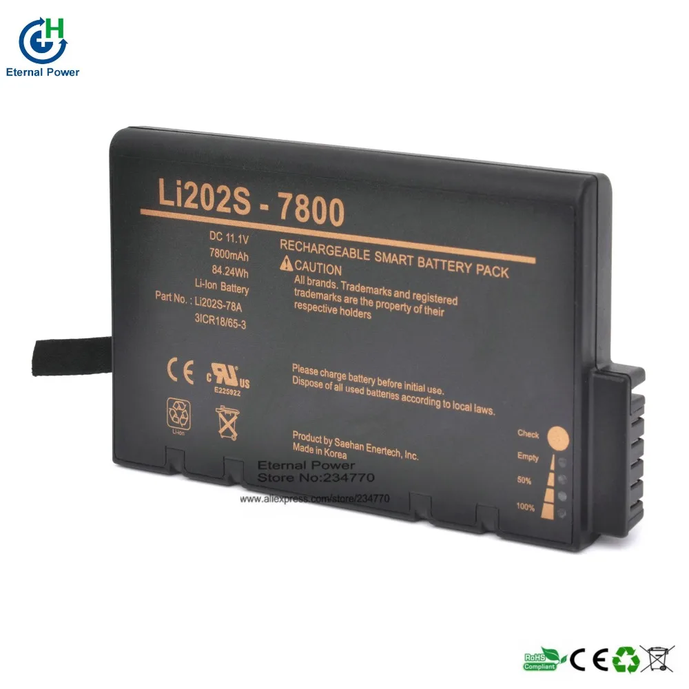 LI202S-7800 LI202S-78A Замена батареи для Blease Mcare300 Mcare 300D Spacelabs мониторы mCare 300146-0127-00 |