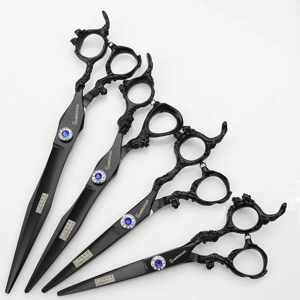 5.5/6/7/8 inch professional hairdressing scissors barber scissors Japan 440c dragon handle black cutting scissors hair scissors
5.5/6/7/8 inch professional hairdressing scissors barber scissors Japan 440c dragon handle black cutting scissors hair scissors