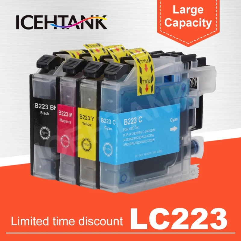 ICEHTANK LC223 принтера чернильный картридж для принтера Brother LC221 LC225 LC227 LC229 J480DW J680DW J880DW DCP-J4120DW J562DW принтеры
ICEHTANK LC223 принтера чернильный картридж для принтера Brother LC221 LC225 LC227 LC229 J480DW J680DW J880DW DCP-J4120DW J562DW принтеры