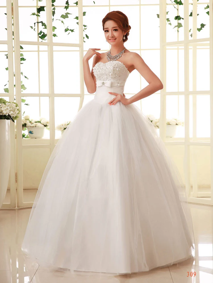 z 2016 stock new plus size bridal gown women wedding dress tube top bandage paillette bow lace up satin ball gown A68
z 2016 stock new plus size bridal gown women wedding dress tube top bandage paillette bow lace up satin ball gown A68
