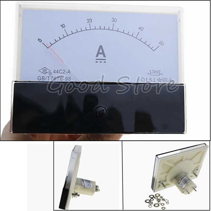 DC 44C2 1A 2A 3A 5A 10A 15A Amperemeter Gauge Analog Panel AMP Current Meter Ammeter
DC 44C2 1A 2A 3A 5A 10A 15A Amperemeter Gauge Analog Panel AMP Current Meter Ammeter