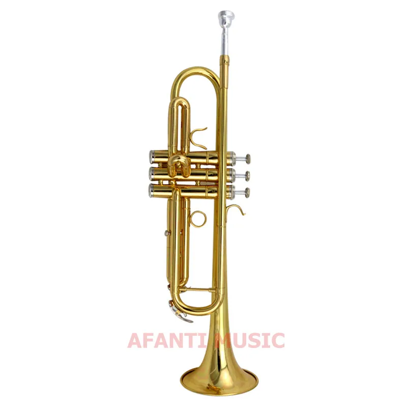 

Afanti Music Bb tone / Yellow Brass / Gold Lacquer Trumpet (ATP-122)