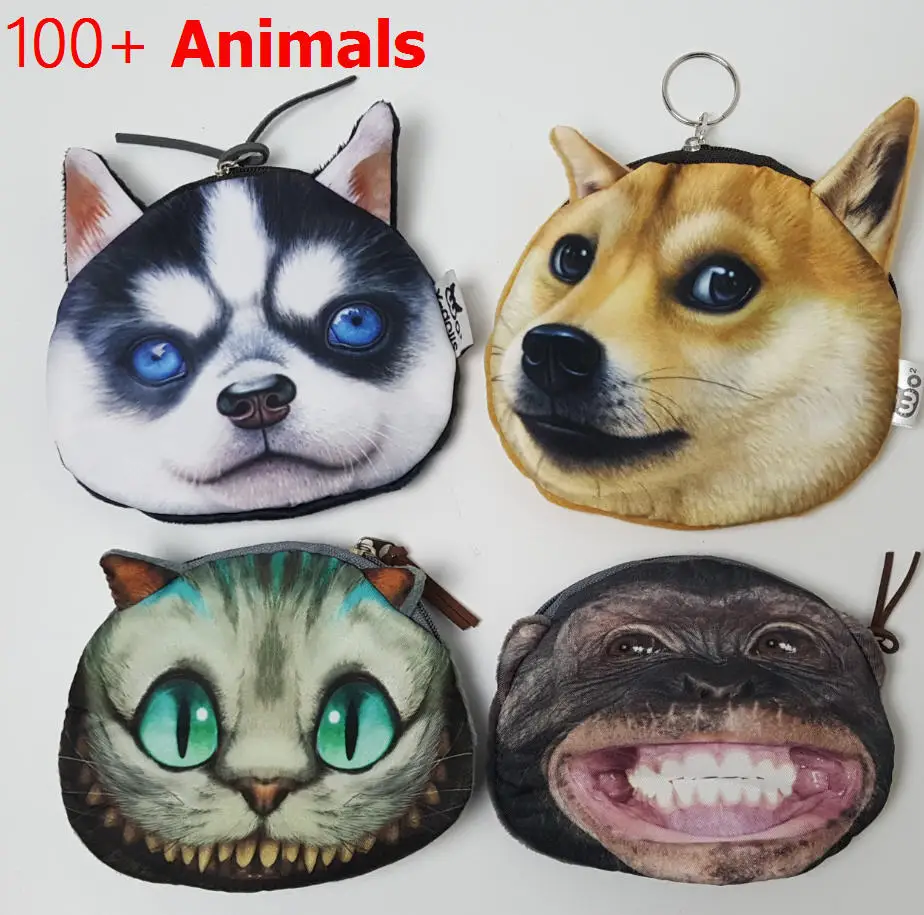Classic Coin Purse Full Catalog animal 3D printed pattern New unusual dog purse factory wholesale Pug fabric pouch children's
Classic Coin Purse Full Catalog animal 3D printed pattern New unusual dog purse factory wholesale Pug fabric pouch children's