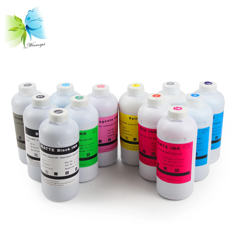Winnerjet 1000ML X 12 colors printing pigment ink for Canon iPF5100 iPF6100 iPF 5100 iPF 6100 inkjet ink for Canon PFI-101 103
Winnerjet 1000ML X 12 colors printing pigment ink for Canon iPF5100 iPF6100 iPF 5100 iPF 6100 inkjet ink for Canon PFI-101 103