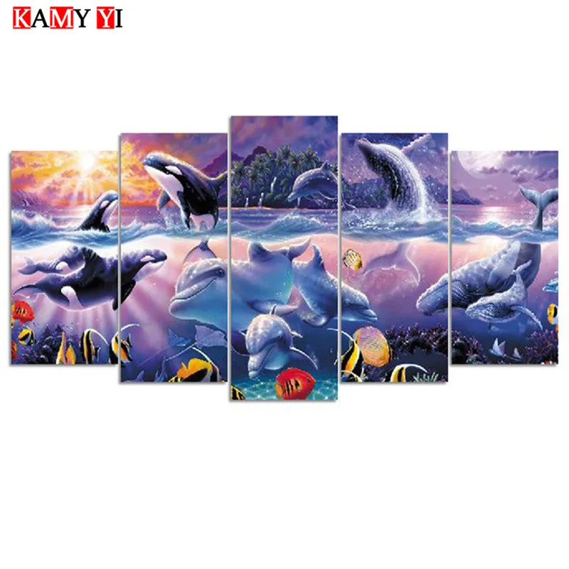 5pcs Painting 5D DIY Diamond painting Cross stitch Animals sea Diamond embroidery Landscape Full square Diamond mosaic Gift HYY
5pcs Painting 5D DIY Diamond painting Cross stitch Animals sea Diamond embroidery Landscape Full square Diamond mosaic Gift HYY