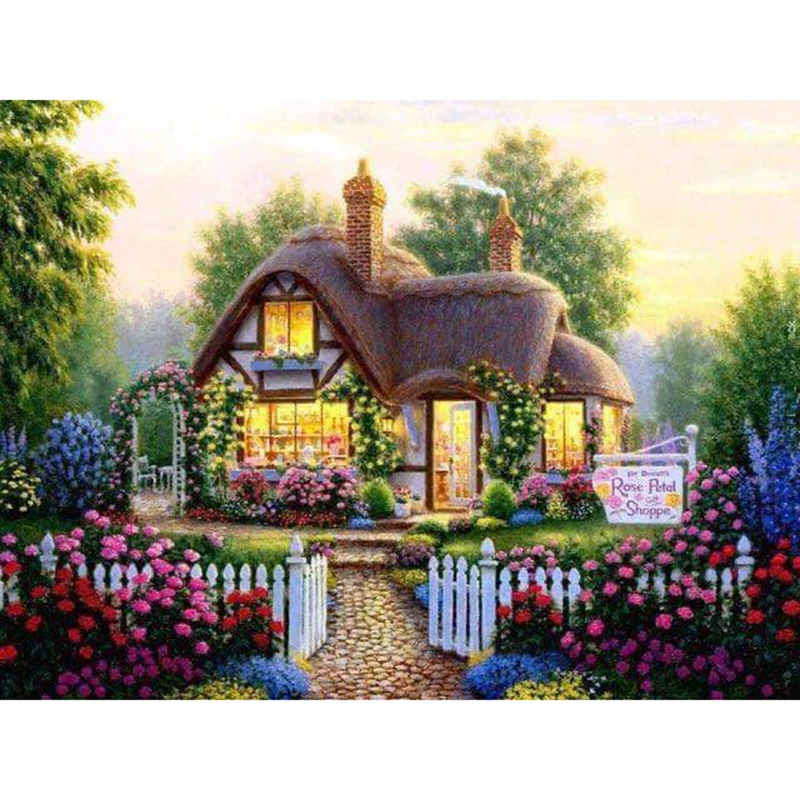 YI BRIGHT New Diamond Embroidery Fairy Tale Cottage 5d Diamond Painting Full Square Rhinestones Picture Diamond Mosaic Beadwork
YI BRIGHT New Diamond Embroidery Fairy Tale Cottage 5d Diamond Painting Full Square Rhinestones Picture Diamond Mosaic Beadwork