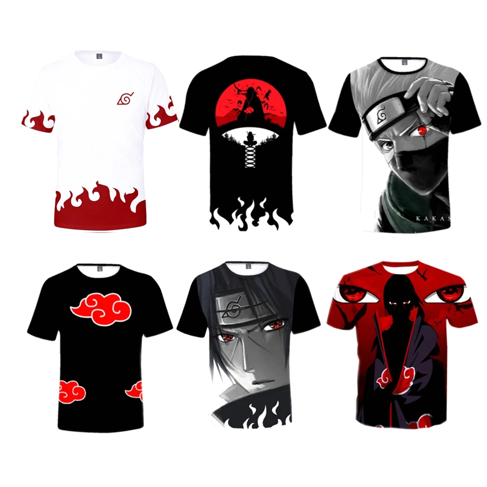 Sasuke Harajuku Uchiha Itachi Akatsuki Kakashi 3D T-shirt Men Women Short Sleeve Cosplay Costume T Shirts Tee shirt Tops
Sasuke Harajuku Uchiha Itachi Akatsuki Kakashi 3D T-shirt Men Women Short Sleeve Cosplay Costume T Shirts Tee shirt Tops