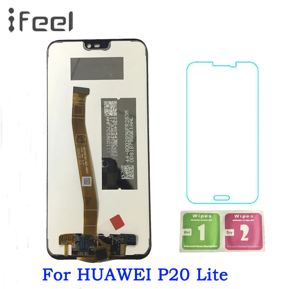 Для HUAWEI P20 Lite ANE LX1 LX3 Nova 3e ЖК дисплей + сенсорный экран для с рамкой|Экраны мобильных