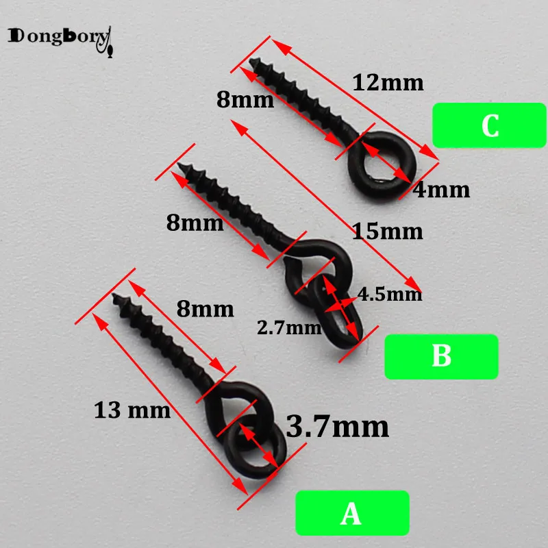 20 шт. винт для Бойла Peg с вертлюжным кольцом d rig Chod Rig Клеммная снасть держатель