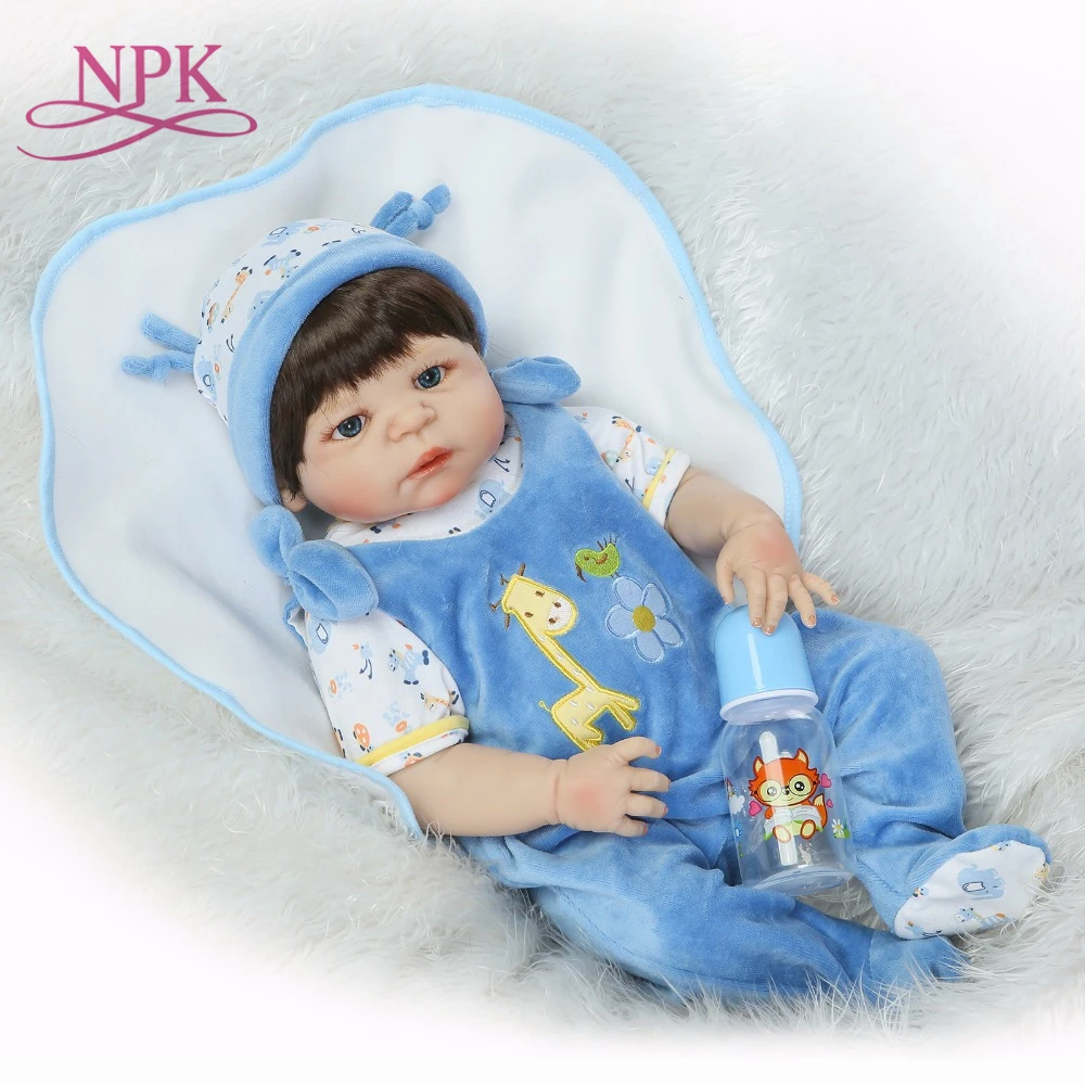 Кукла реборн NPK с мягким прикосновением Реалистичная мягкая силиконовая