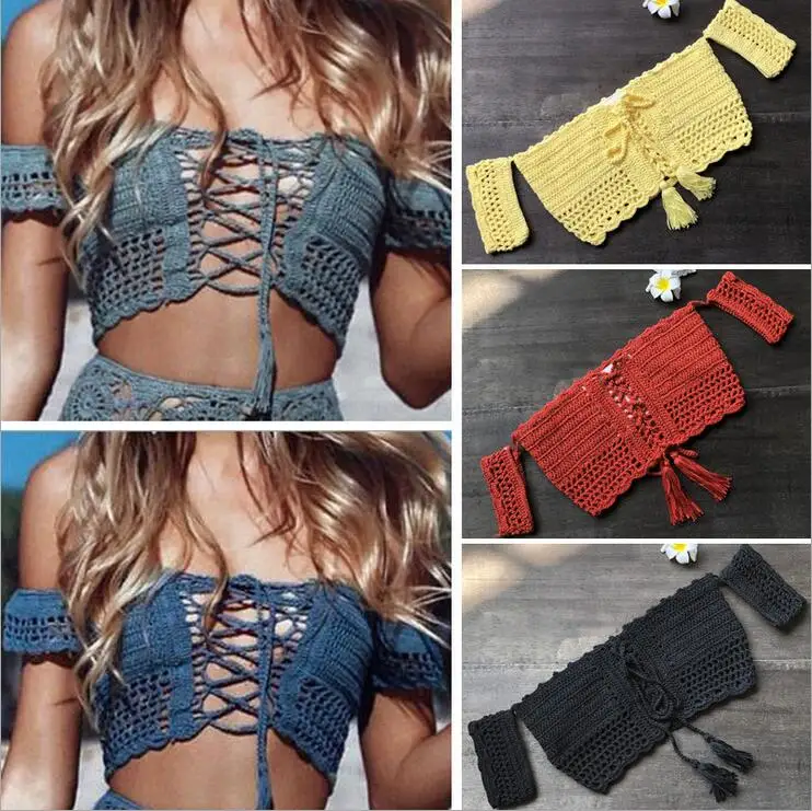 Новое поступление, сплошной цвет, бикини, пляжный купальный костюм, Maillot Femme, сексуальный женский купальник с открытыми плечами, вязаный крюч...
Новое поступление, сплошной цвет, бикини, пляжный купальный костюм, Maillot Femme, сексуальный женский купальник с открытыми плечами, вязаный крюч...