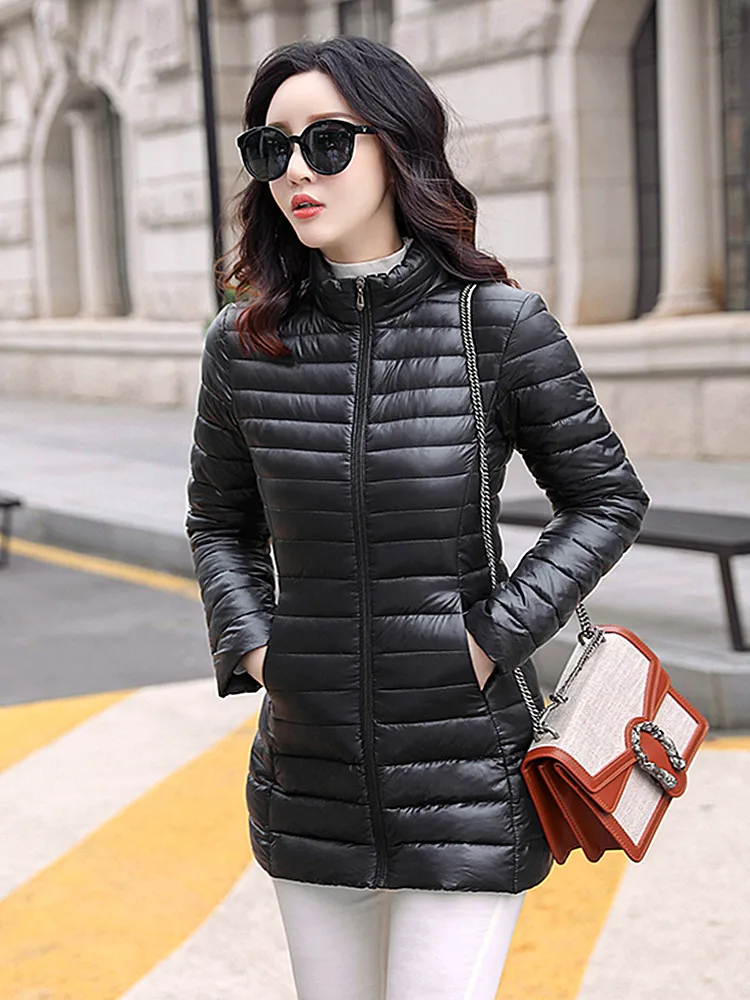 Fashion New Light Female Cotton Coat Long Section Slim Large Size Simple Stand Collar Long Sleeve Down Cotton Padded Jacket
Fashion New Light Female Cotton Coat Long Section Slim Large Size Simple Stand Collar Long Sleeve Down Cotton Padded Jacket