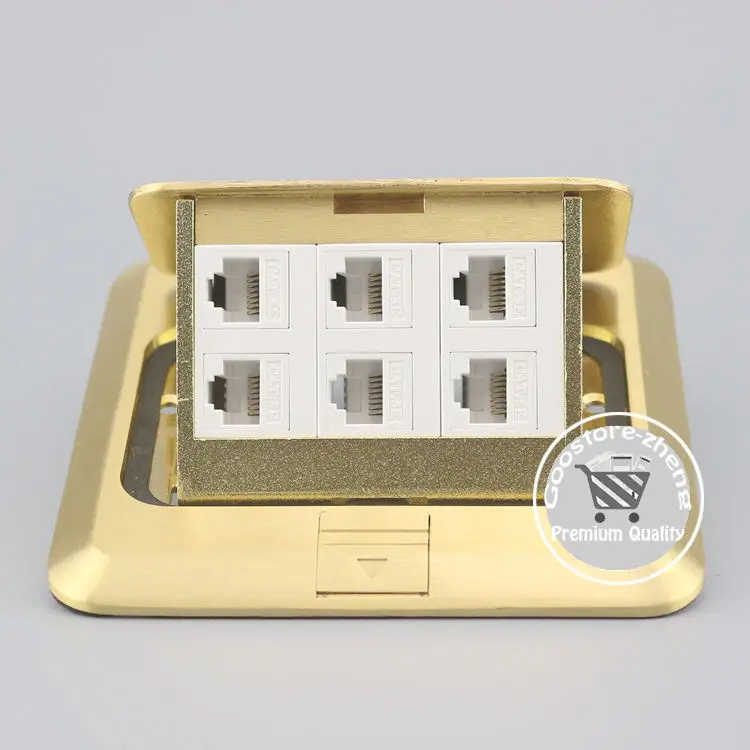 Bronze Pop-up 6 Ports RJ45 Cat5e LAN Network Socket Floor Ground Outlet Receptacle
Bronze Pop-up 6 Ports RJ45 Cat5e LAN Network Socket Floor Ground Outlet Receptacle