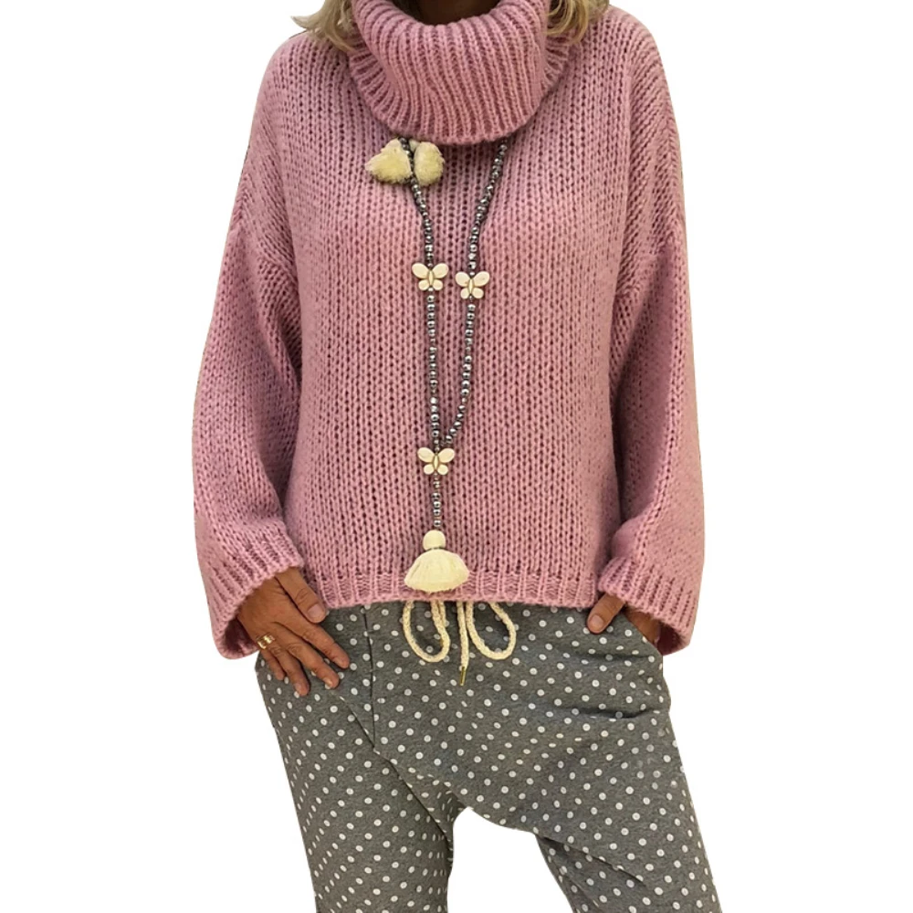 Winter Sweater Women 2019 Fashion Casual Solid Turtleneck Sweater Warm Vintage Loose Long Sleeve Knitted Pullover Sweaters
Winter Sweater Women 2019 Fashion Casual Solid Turtleneck Sweater Warm Vintage Loose Long Sleeve Knitted Pullover Sweaters