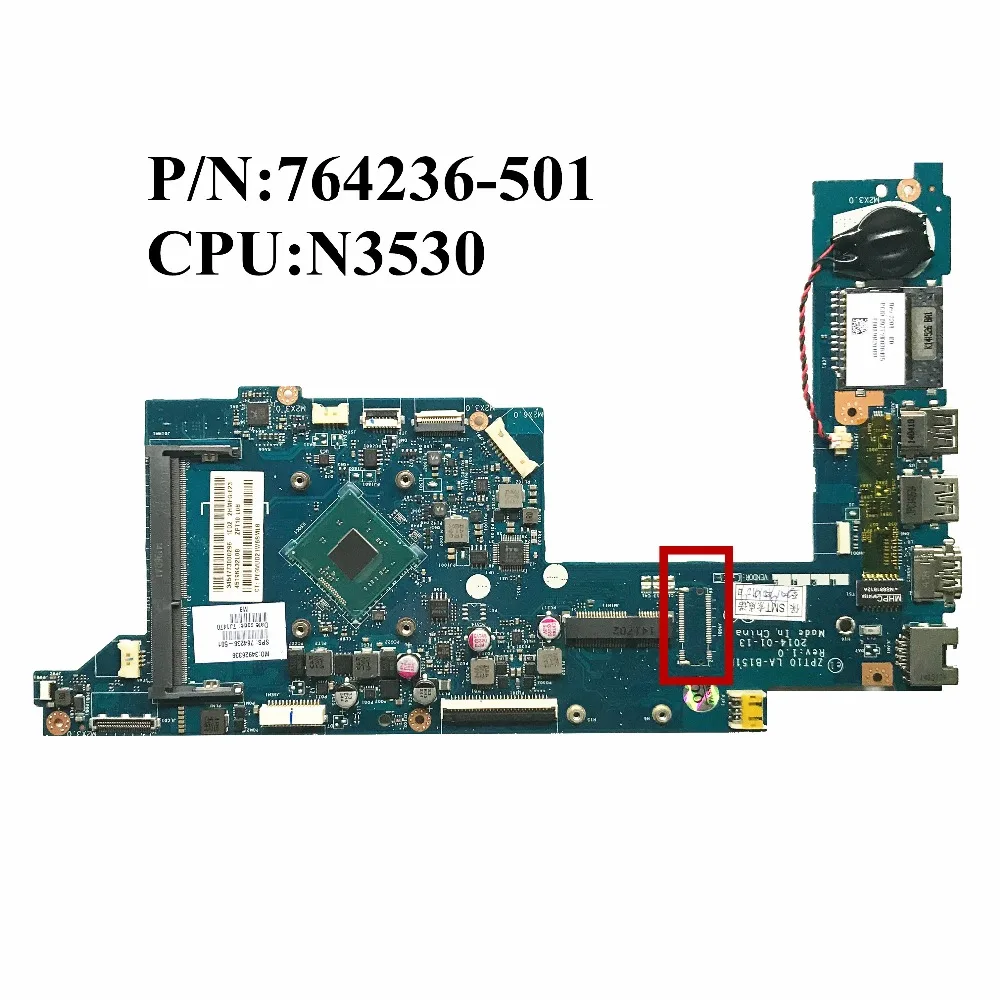 SZWXZY отлично подходит для HP Pavilion 11 N 11T с процессором SR1W2 N3530 764236 501 ZPT10 LA B151P