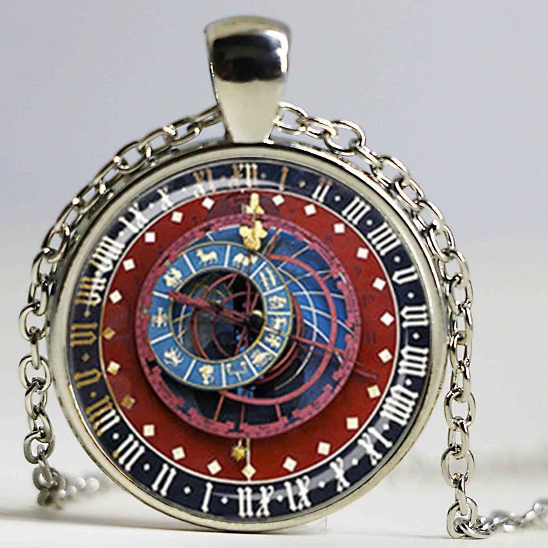 Оптовая продажа стеклянных кабошон с фото ожерелье часы Подвеска в стиле