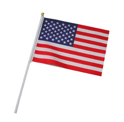 10 шт. маленький Флаг США 14 х21 см | Дом и сад