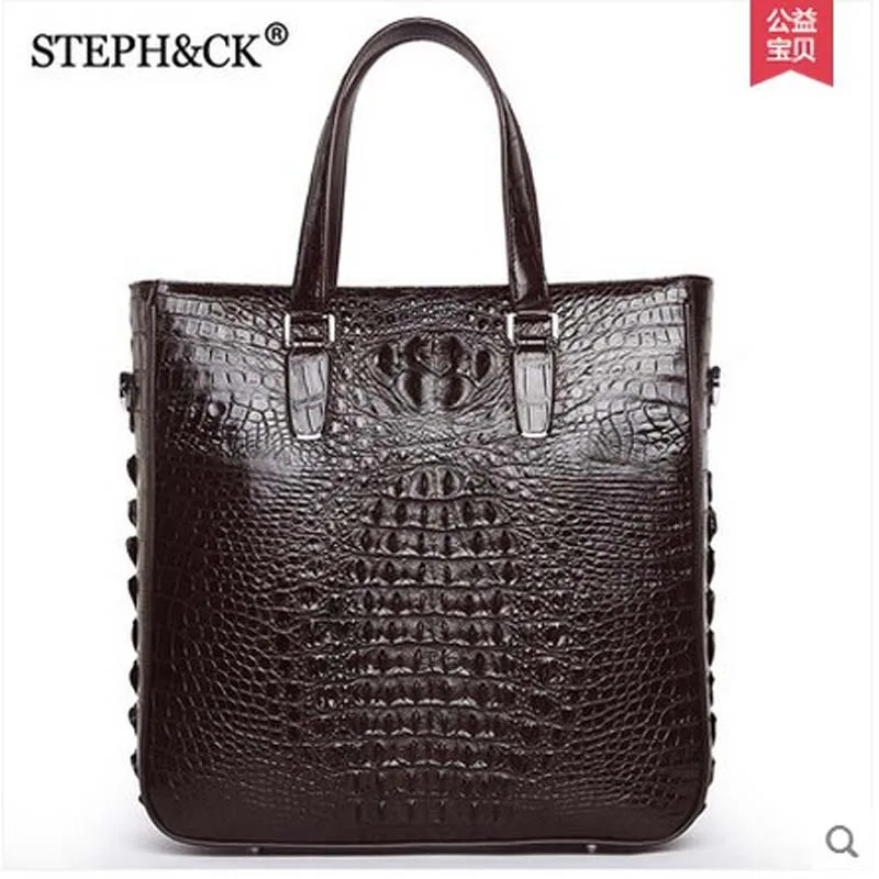 

shidifenni crocodile Men's handbag men's briefcase computer leather men bag business men real leather bags