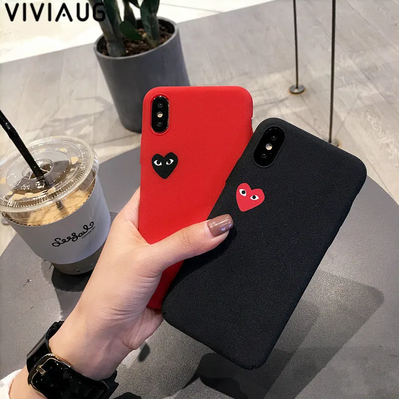 Горячая любовь CDG играть Comme des Garcons Жесткий Матовая защиты чехол для iphone 6 S плюс 7