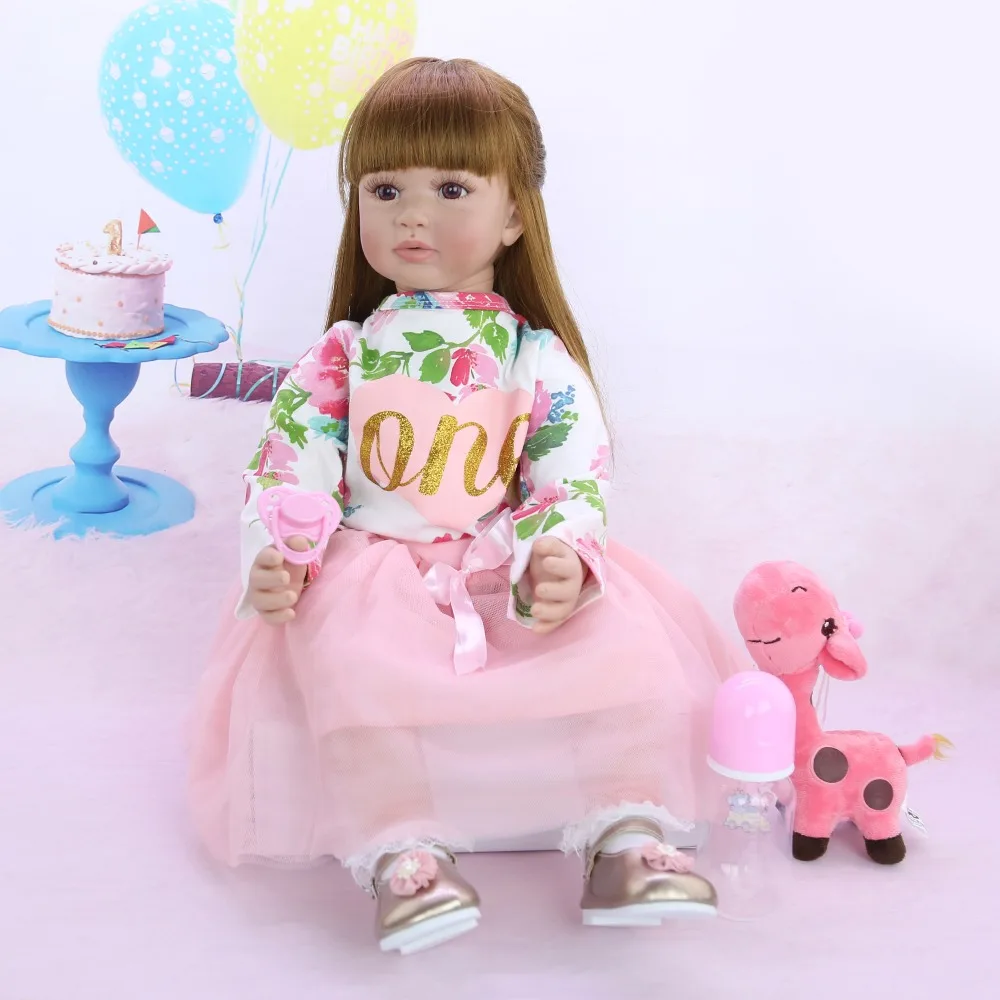 60 CM/ 24'' beautifu girl doll super realistic bebe reborn girl doll silicoen Reborn Brinquedos doll toy boy or girl best gift
60 CM/ 24'' beautifu girl doll super realistic bebe reborn girl doll silicoen Reborn Brinquedos doll toy boy or girl best gift