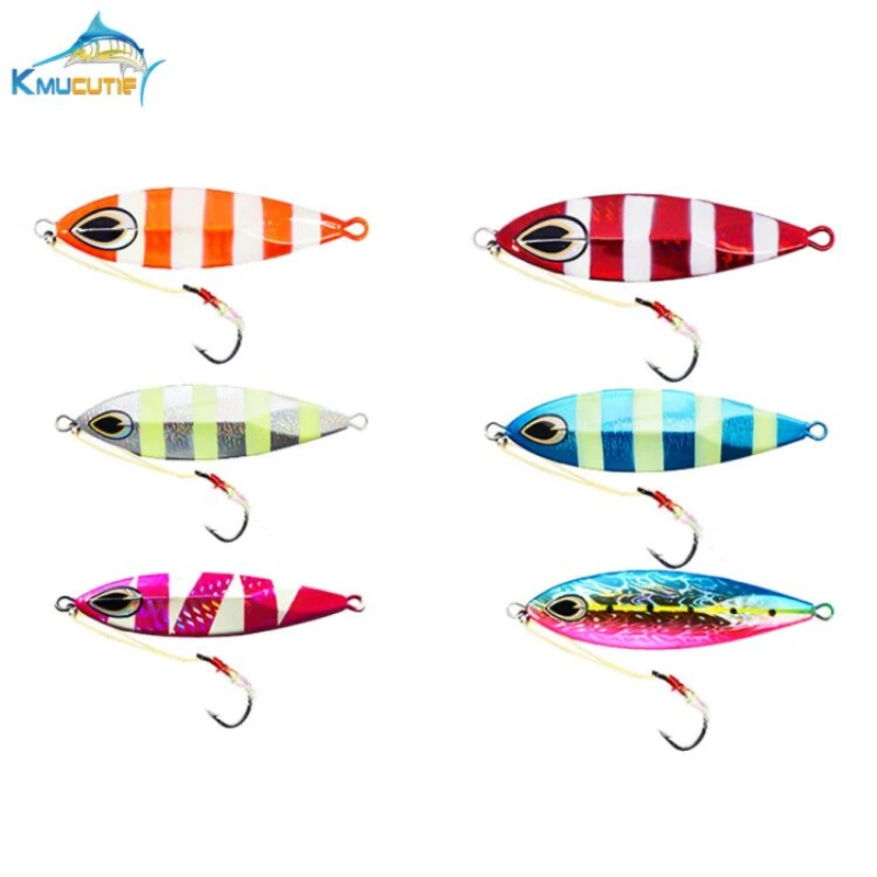 40g 60g 80g 6colors metal lead slow jigging fishing lures 3D eye luminous lead fish baits with hook
40g 60g 80g 6colors metal lead slow jigging fishing lures 3D eye luminous lead fish baits with hook