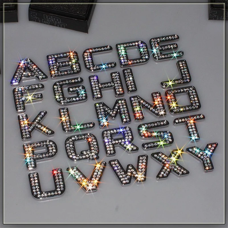 LUNASBORE Luxury Bling Crystal diamond metal letters DIY 3D car Metal stickers Car Decoration Accessories for vw golf 4 5 6/BMW
LUNASBORE Luxury Bling Crystal diamond metal letters DIY 3D car Metal stickers Car Decoration Accessories for vw golf 4 5 6/BMW
