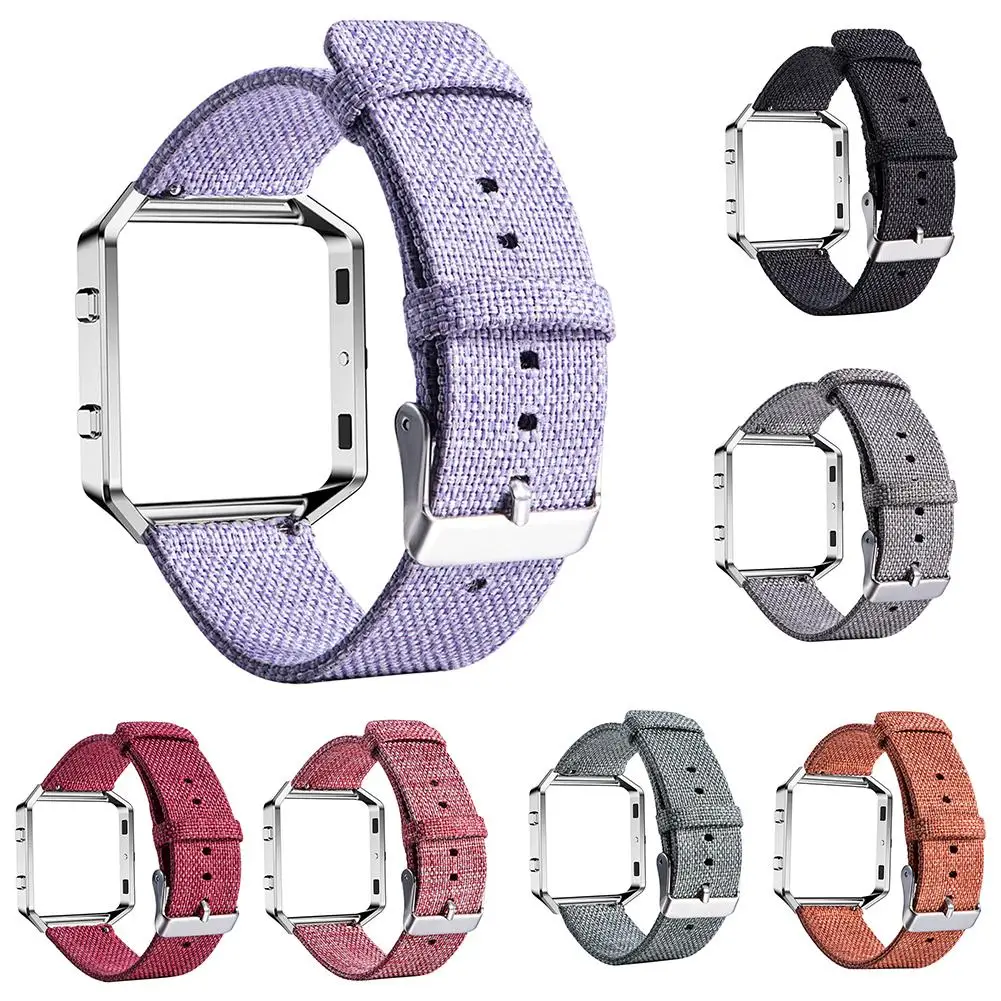 New Arrival Adjustable Canvas Watch Strap with Metal Frame for Fitbit Blaze Smart Bracelet
New Arrival Adjustable Canvas Watch Strap with Metal Frame for Fitbit Blaze Smart Bracelet