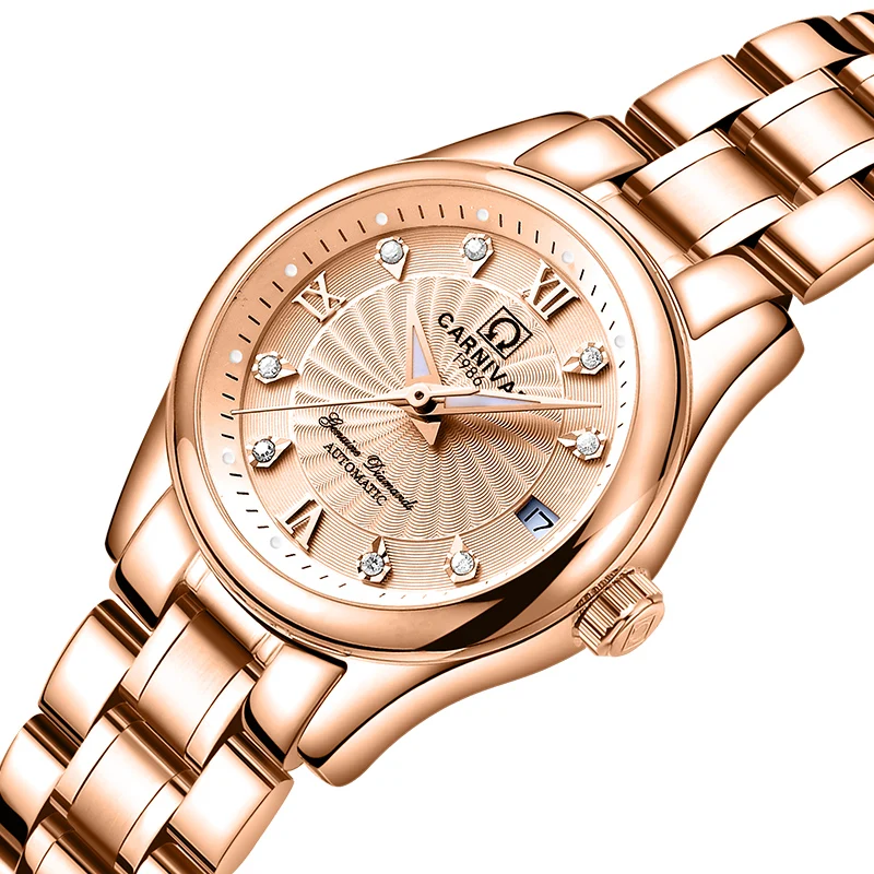 Carnival Women Watches Luxury Brand ladies Automatic Mechanical Watch Women Sapphire Waterproof relogio feminino C-8830
Carnival Women Watches Luxury Brand ladies Automatic Mechanical Watch Women Sapphire Waterproof relogio feminino C-8830
