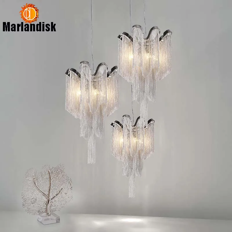 Modern Aluminum Pendant Lamp Luxury Aluminum Chains E14 Base Indoor Hanging Light For Bar Dining Room Living Room Bedroom(DQ-20)
Modern Aluminum Pendant Lamp Luxury Aluminum Chains E14 Base Indoor Hanging Light For Bar Dining Room Living Room Bedroom(DQ-20)