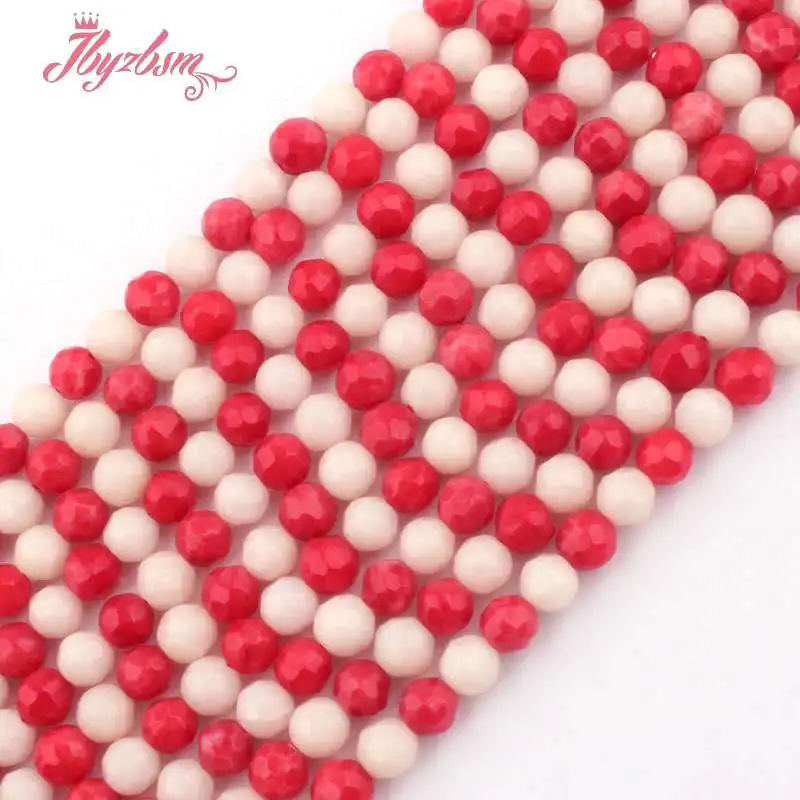 4mm Faceted Round White Red Coral Beads Ball Natural Stone Beads For DIY Necklace Bracelets Jewelry Making 15" Free Shipping
4mm Faceted Round White Red Coral Beads Ball Natural Stone Beads For DIY Necklace Bracelets Jewelry Making 15" Free Shipping