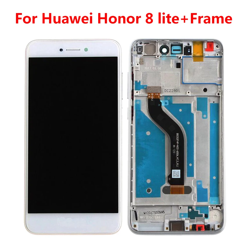 Full LCD Display + Touch Screen Digitizer Assembly For Huawei Honor 8 Lite PRA-AL00 PRA-TL10/ AL00X / TL10 With Frame
Full LCD Display + Touch Screen Digitizer Assembly For Huawei Honor 8 Lite PRA-AL00 PRA-TL10/ AL00X / TL10 With Frame