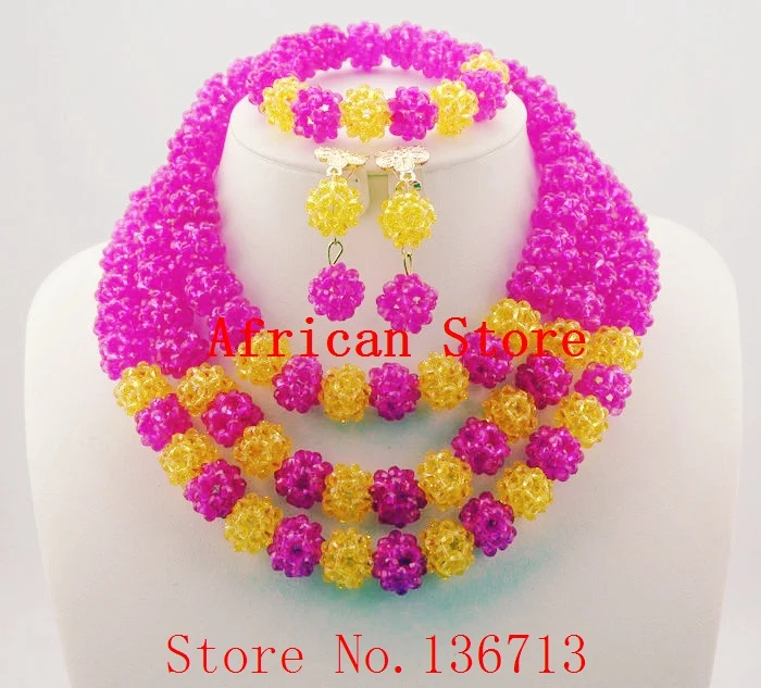 New Design Multistrand Nigerian Wedding Jewelry Set With Rhine Flower Women African Beads Jewelry Set BS303-1
New Design Multistrand Nigerian Wedding Jewelry Set With Rhine Flower Women African Beads Jewelry Set BS303-1