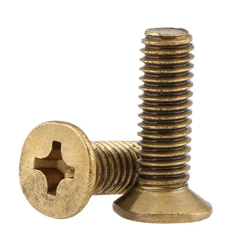 5pcs M6 brass Phillips bolt Countersunk Head Screw cross socket Flat screws Machine bolts 10mm-40mm Length
5pcs M6 brass Phillips bolt Countersunk Head Screw cross socket Flat screws Machine bolts 10mm-40mm Length