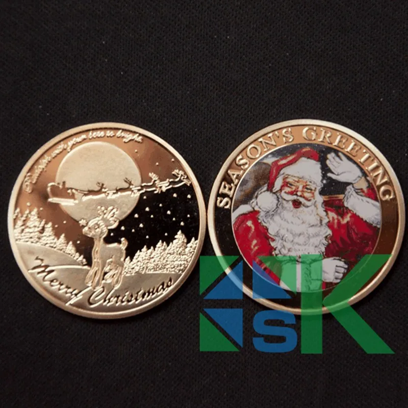 100pcs/ lot Free shipping No Year Mark Christmas New Coin Santa Claus Best Gift Merry Xmas Craft Gold souvenir Coins
100pcs/ lot Free shipping No Year Mark Christmas New Coin Santa Claus Best Gift Merry Xmas Craft Gold souvenir Coins
