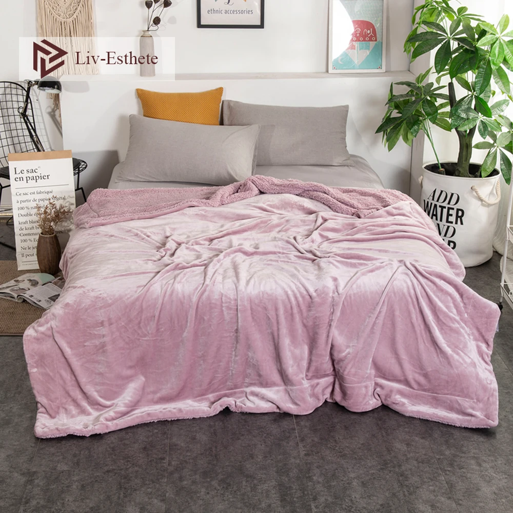 Liv-Esthete 2020 Fashion Thick Sherpa Throw Blanket Weighted Flannel Blanket Queen King Adult All Season For Bed Or Couch 1PCS
Liv-Esthete 2020 Fashion Thick Sherpa Throw Blanket Weighted Flannel Blanket Queen King Adult All Season For Bed Or Couch 1PCS