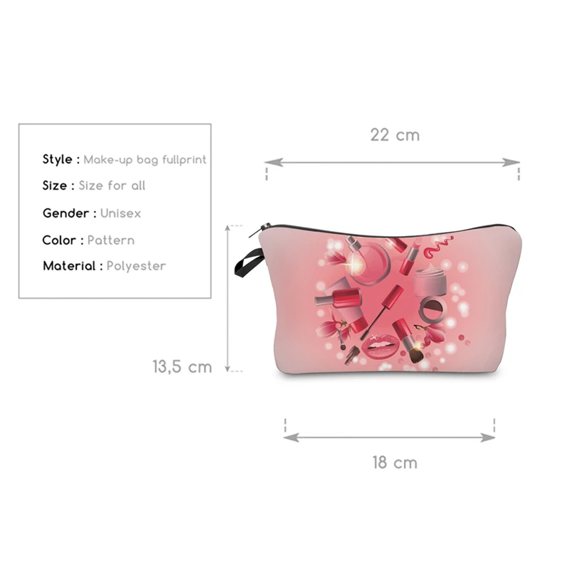 Deanfun 3D Printing Cosmetic Bag New Fashion Polyester Pink Zipper Necessarys For Women Makeup Travel Organizer 50749
Deanfun 3D Printing Cosmetic Bag New Fashion Polyester Pink Zipper Necessarys For Women Makeup Travel Organizer 50749