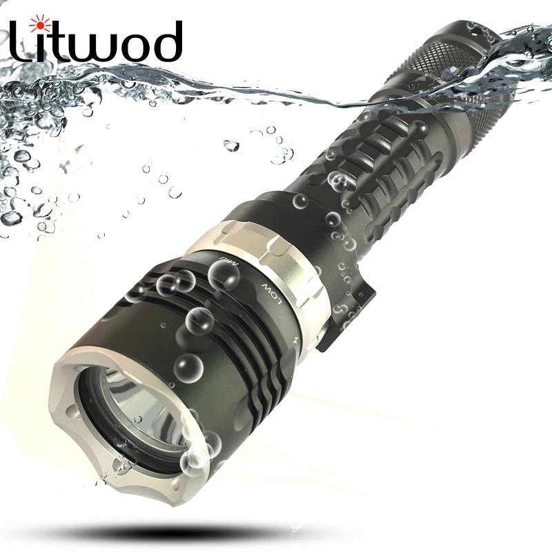 Litwod Z20D13 светодиодный фонарик Дайвинг высокой Яркость оригинальный CREE XM-L2 U3