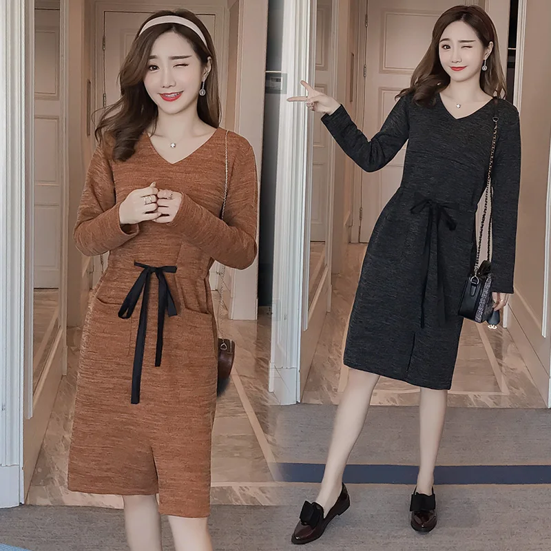 Postpartum lactation clothes fashion Long skirt maternity Knit dress Regnant women nursing clothes breastfeeding dress
Postpartum lactation clothes fashion Long skirt maternity Knit dress Regnant women nursing clothes breastfeeding dress