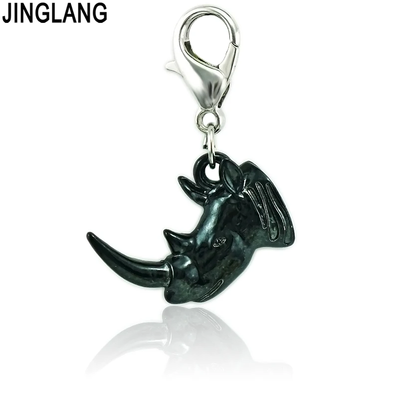 JINGLANG Модные животные Омары застежка Подвески болтаются Черная Эмаль Голова носорога DIY Подвески для изготовления ювелирных изделий Аксесс...
JINGLANG Модные животные Омары застежка Подвески болтаются Черная Эмаль Голова носорога DIY Подвески для изготовления ювелирных изделий Аксесс...