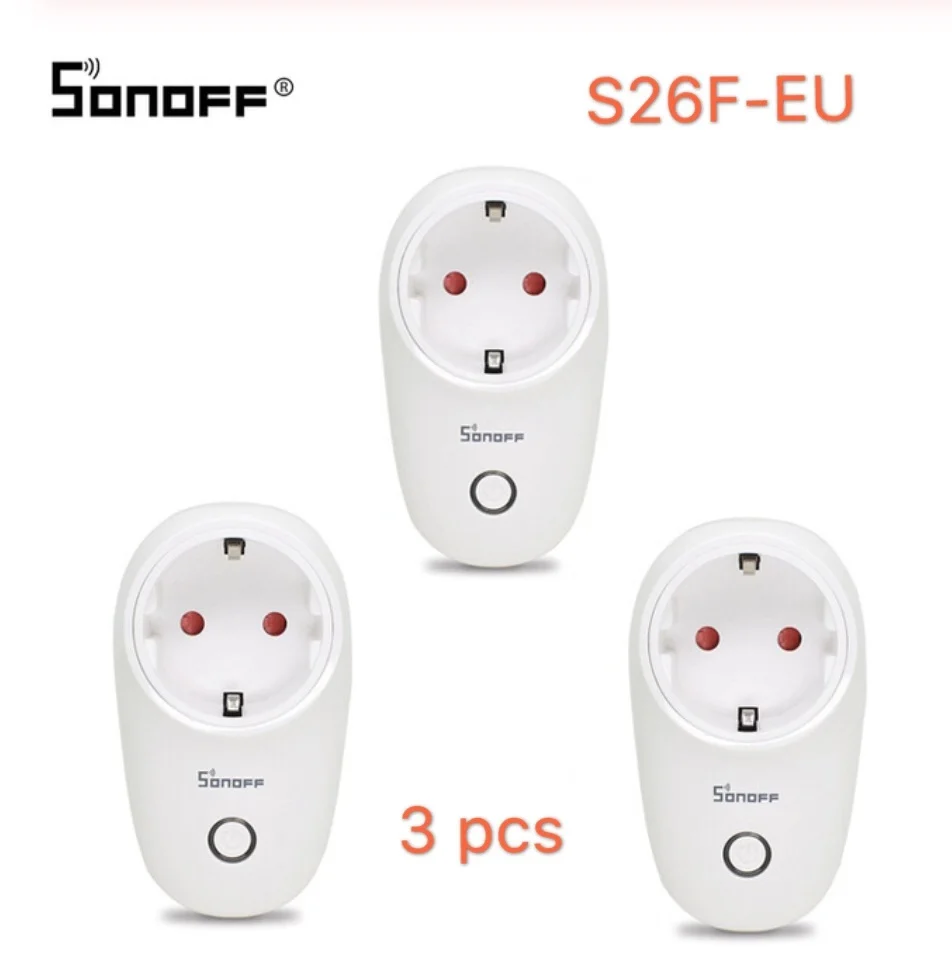 Беспроводная умная розетка Sonoff S26 Wi Fi базовая Европейского типа F S26F розетки для