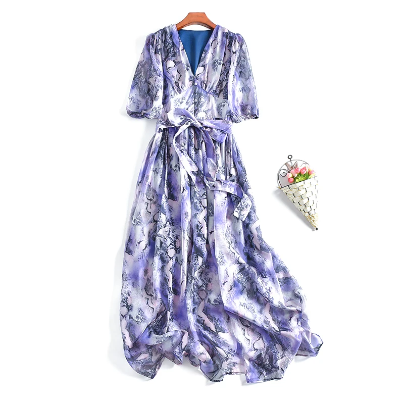 High quality summer 2019 women long dress vintage printing female chiffon dress elegant lady long dress half sleeve
High quality summer 2019 women long dress vintage printing female chiffon dress elegant lady long dress half sleeve