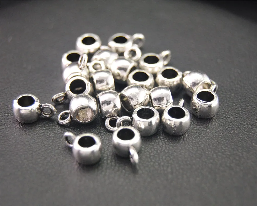 10pcs Silver Color Bails Beads Charm Pendant DIY Handmade Jewelry Findings Accessories 6x9mm A1951
10pcs Silver Color Bails Beads Charm Pendant DIY Handmade Jewelry Findings Accessories 6x9mm A1951