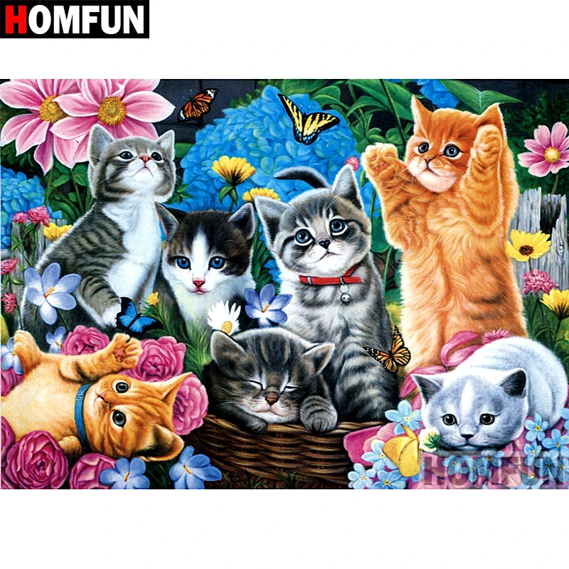 HOMFUN 5D DIY Diamond Painting Full Square/Round Drill "Animal cat" 3D Embroidery Cross Stitch gift Home Decor A01774
HOMFUN 5D DIY Diamond Painting Full Square/Round Drill "Animal cat" 3D Embroidery Cross Stitch gift Home Decor A01774