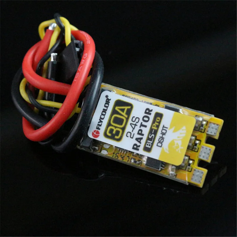 Квадрокоптер Flycolor Raptor BLS Pro BLHeli_S 30A 2-4S DSHOT бесщеточный ESC для радиоуправляемого