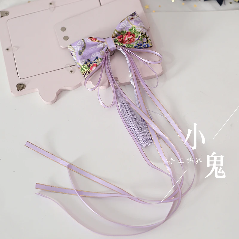 Japanese style bow hairpin hair color cherry blossom bathrobe soft sister bow tassel hair jewelry side hair clip
Japanese style bow hairpin hair color cherry blossom bathrobe soft sister bow tassel hair jewelry side hair clip