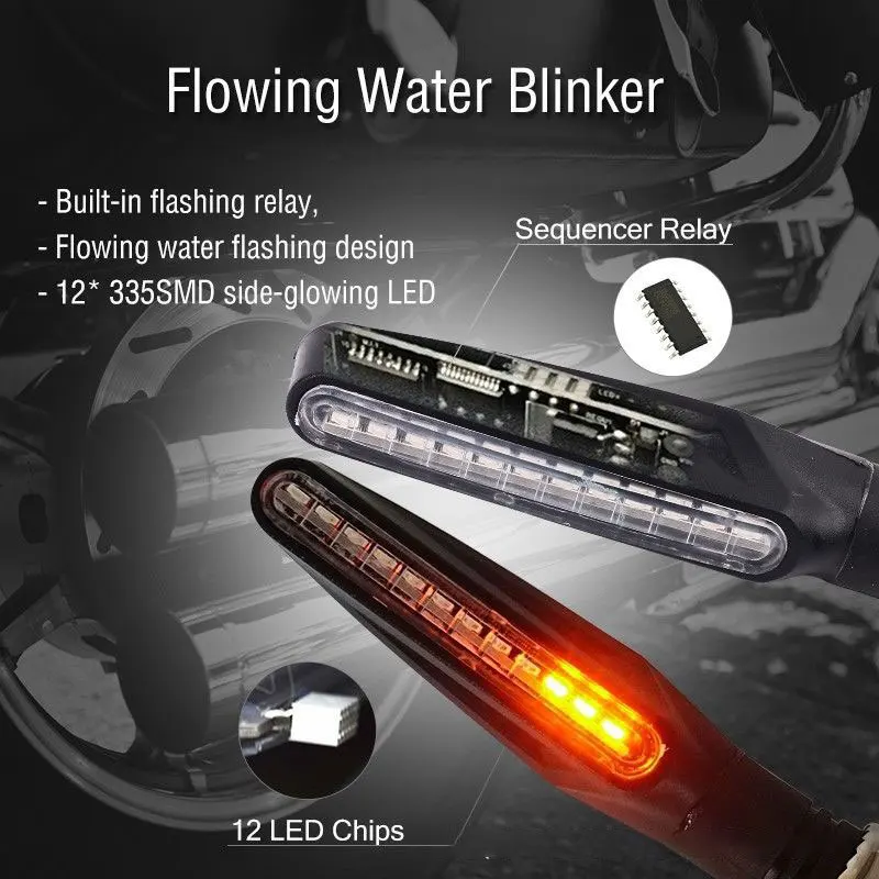 2pcs Waterproof Motorcycle Turn Lights Flowing Flashing Motor Tail Lights 12 LED Signal Lamp For Motorbike Indicator Blinker New
2pcs Waterproof Motorcycle Turn Lights Flowing Flashing Motor Tail Lights 12 LED Signal Lamp For Motorbike Indicator Blinker New