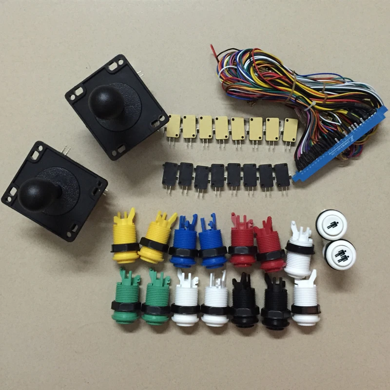 Набор деталей для рукоделия Аркада Jamma mame: 2 американских Стильные джойстики и 16 кнопок и 1 высококачественный кабель jamma
Набор деталей для рукоделия Аркада Jamma mame: 2 американских Стильные джойстики и 16 кнопок и 1 высококачественный кабель jamma