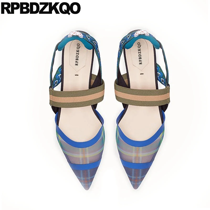 Designer Mesh Korean Sandals Ladies Beautiful Flats Shoes Women Slingback Footwear Pointed Toe Summer Latest Breathable Blue
Designer Mesh Korean Sandals Ladies Beautiful Flats Shoes Women Slingback Footwear Pointed Toe Summer Latest Breathable Blue