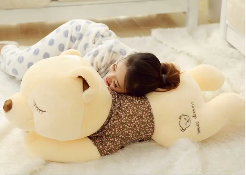 huge 130cm sleeping bear plush toy brown cloth bear doll, soft hug pillow , birthday gift Xmas gift d2211
huge 130cm sleeping bear plush toy brown cloth bear doll, soft hug pillow , birthday gift Xmas gift d2211