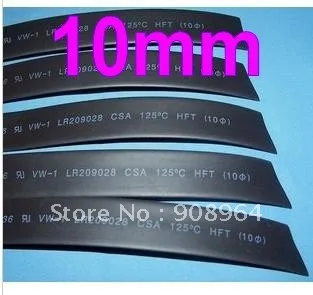 Термоусадочные трубки 30 м черные 600 В 10 мм|shrink tubing|tube shrinkshrinkable tube |
